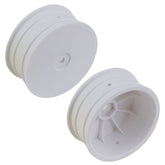 Team Associated 4wd Front Wheels - + 1.5mm 2.2in 12mm Hex - White