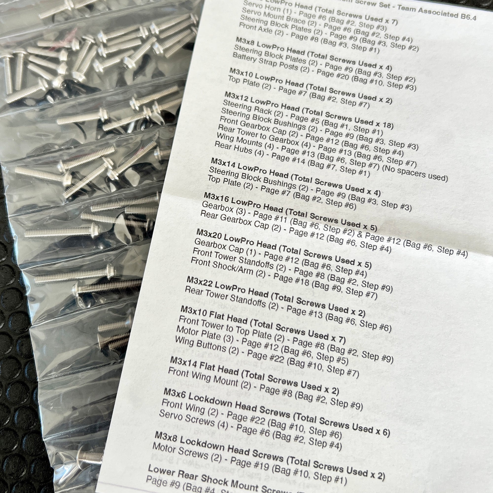 1up Racing Pro Duty Titanium Upper Screw Sets - Older Fitments