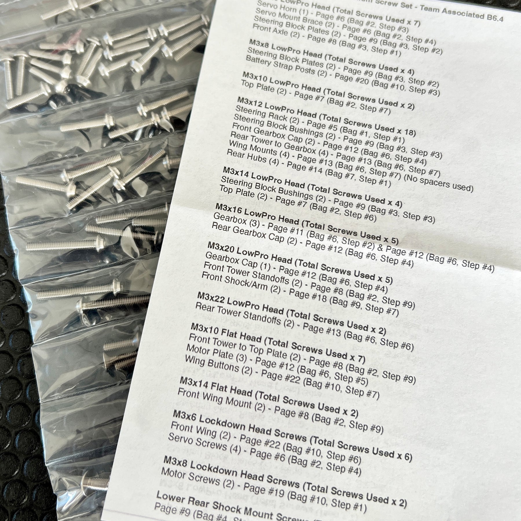 Pro Duty Titanium Upper Screw Sets - Older Fitments