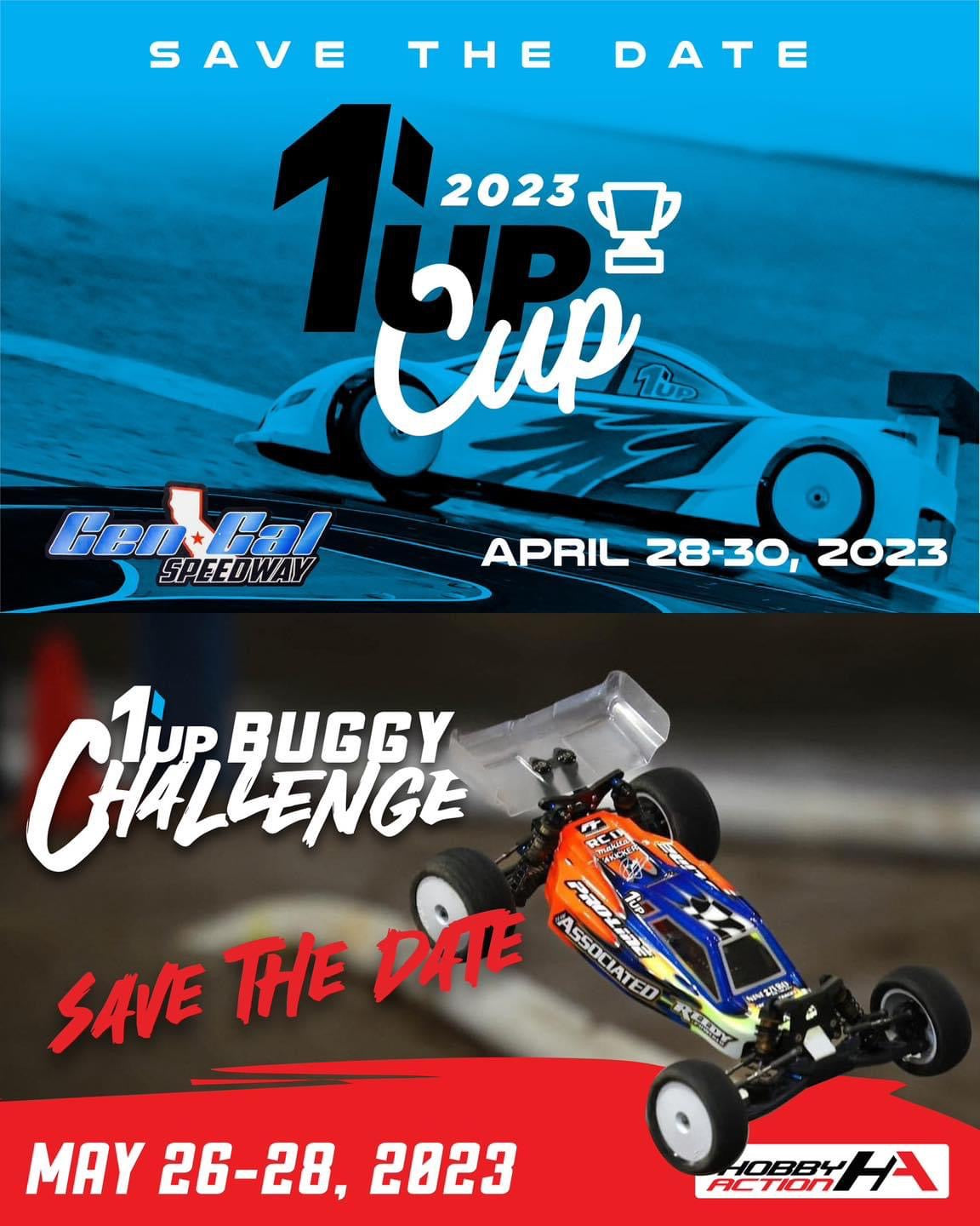 1up Buggy Challenge and 1up Cup Announcement Dates