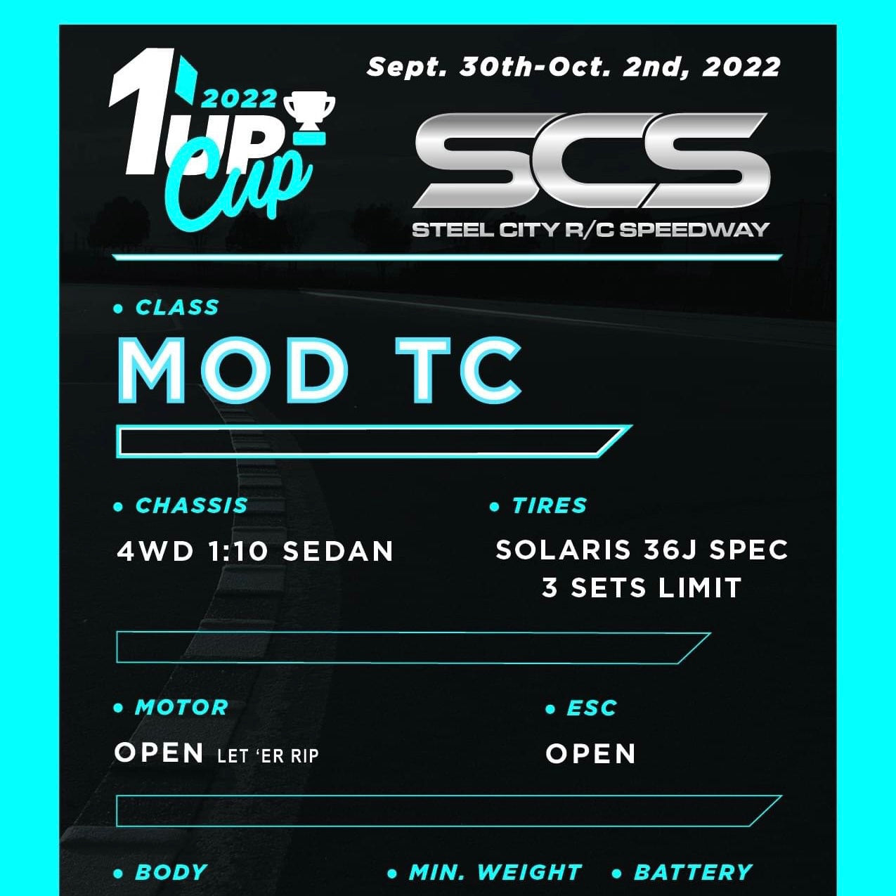 Class Rules online for the 1up Cup