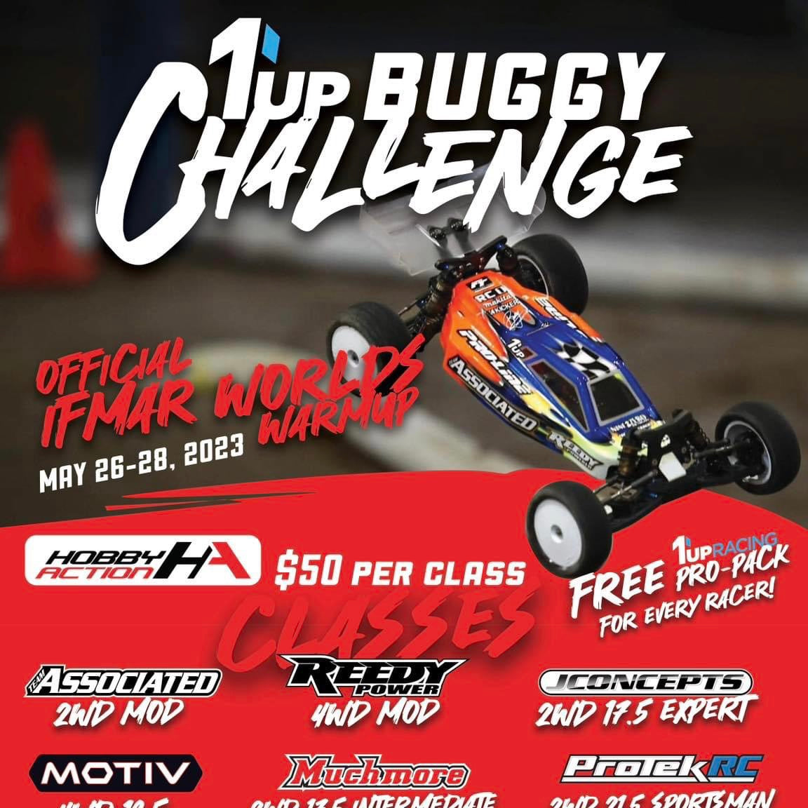 1up Buggy Challenge/Worlds Warm Up Information