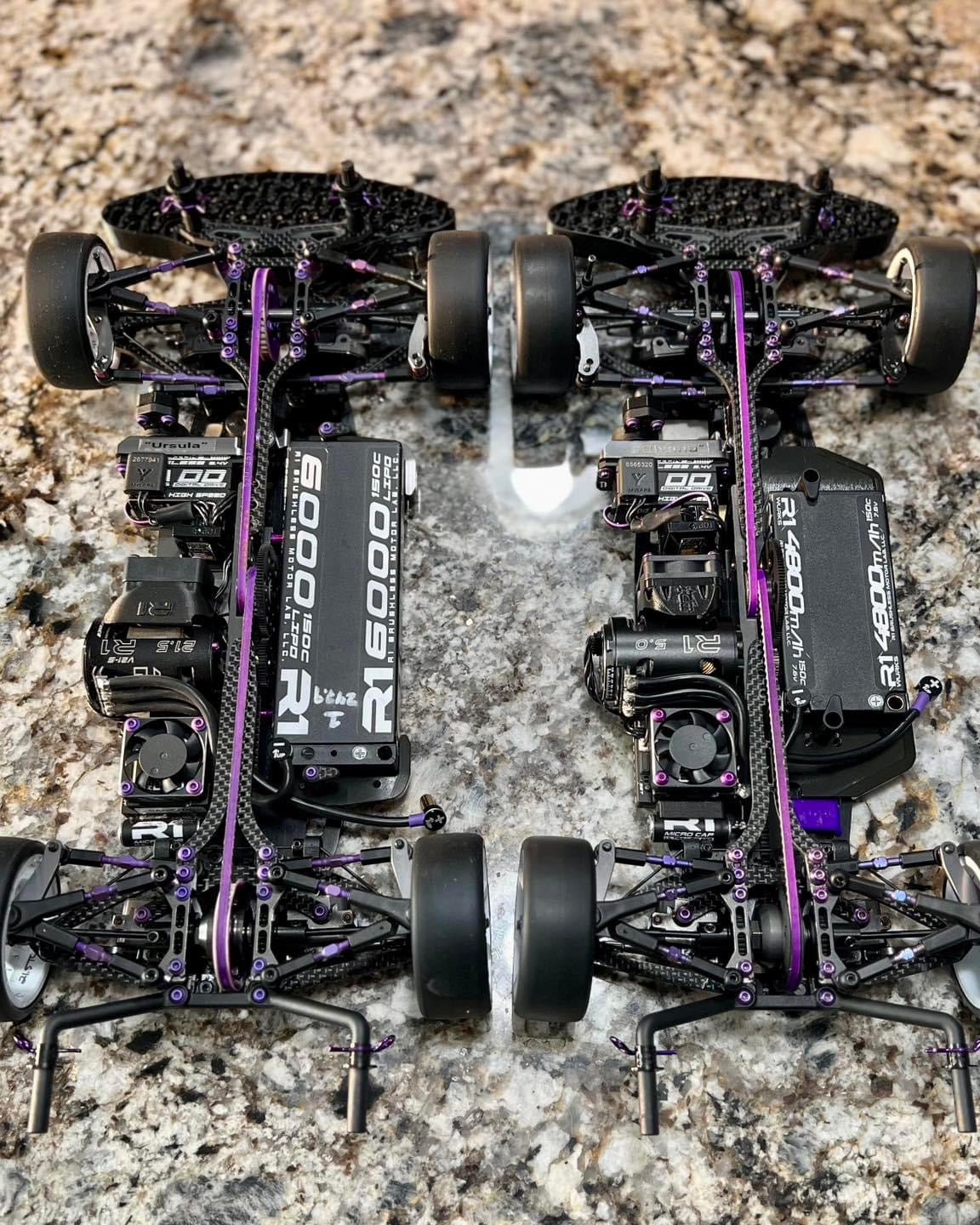 Anthony Swift Showing Off His Custom Purple A800r’s