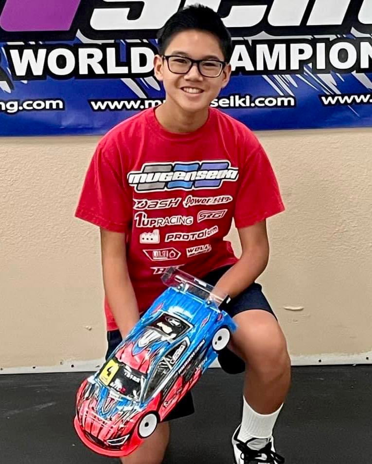 Jacob Cruz Taking the overall TQ in Modified TC at the Arizona State Champs