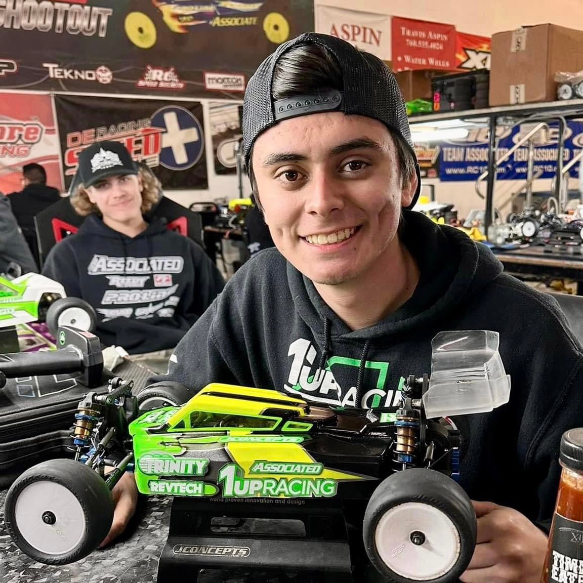 Matty G Ready for battle at the Team Associated Top Gun Shootout