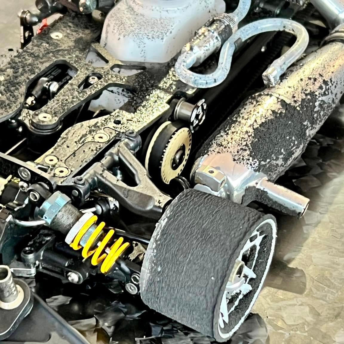 Jacob Cruz getting his money's worth out of tires