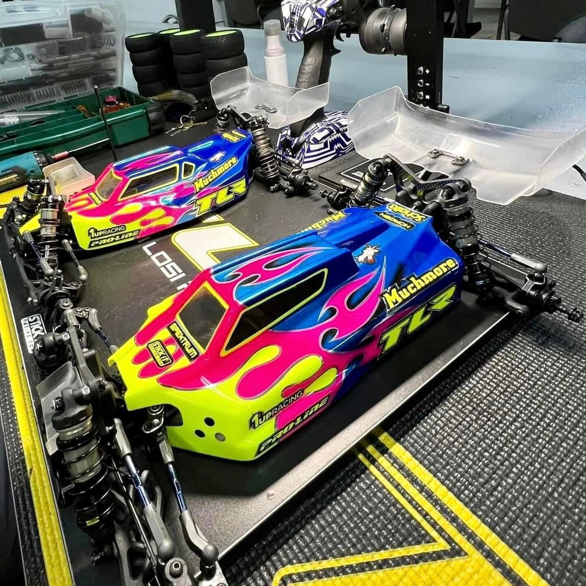 Joshua Bend with his 1up Racing Equipped TLR Rides