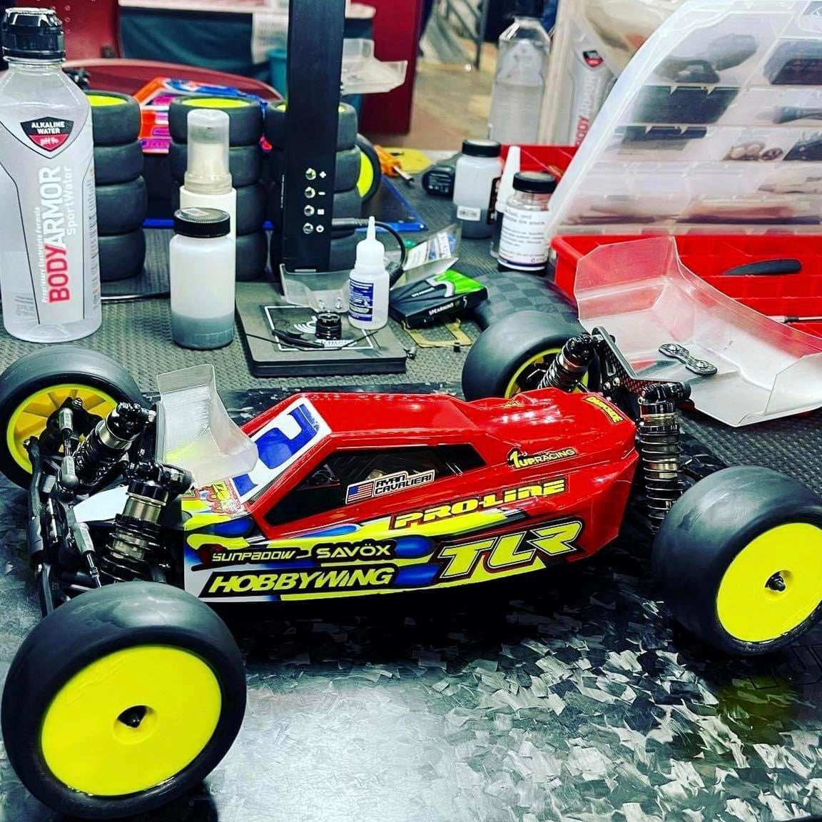 Cavalieri at Hoosier R/C Hobbyplex with our New Pit Board