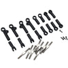 RC MAKER SP1 4.8mm Turnbuckle Upper Arm Set (Raw Titanium)