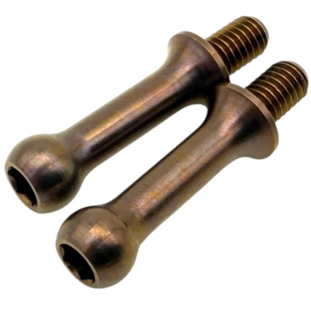 RC MAKER Gr. 5 Titanium Long Link Ball-Stud (+2mm) (2)