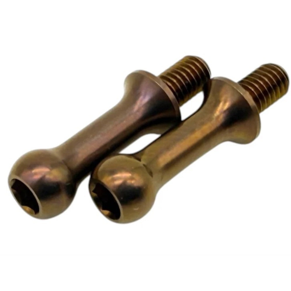 RC MAKER Gr. 5 Titanium Long Link Ball-Stud (0mm) (2)