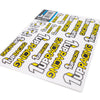 1up Racing Pre-Cut Decal Sheets