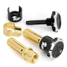 1up Racing Lockdown Adjustable Bullet Plugs - PRE-ORDER - Early-Mid March Arrival