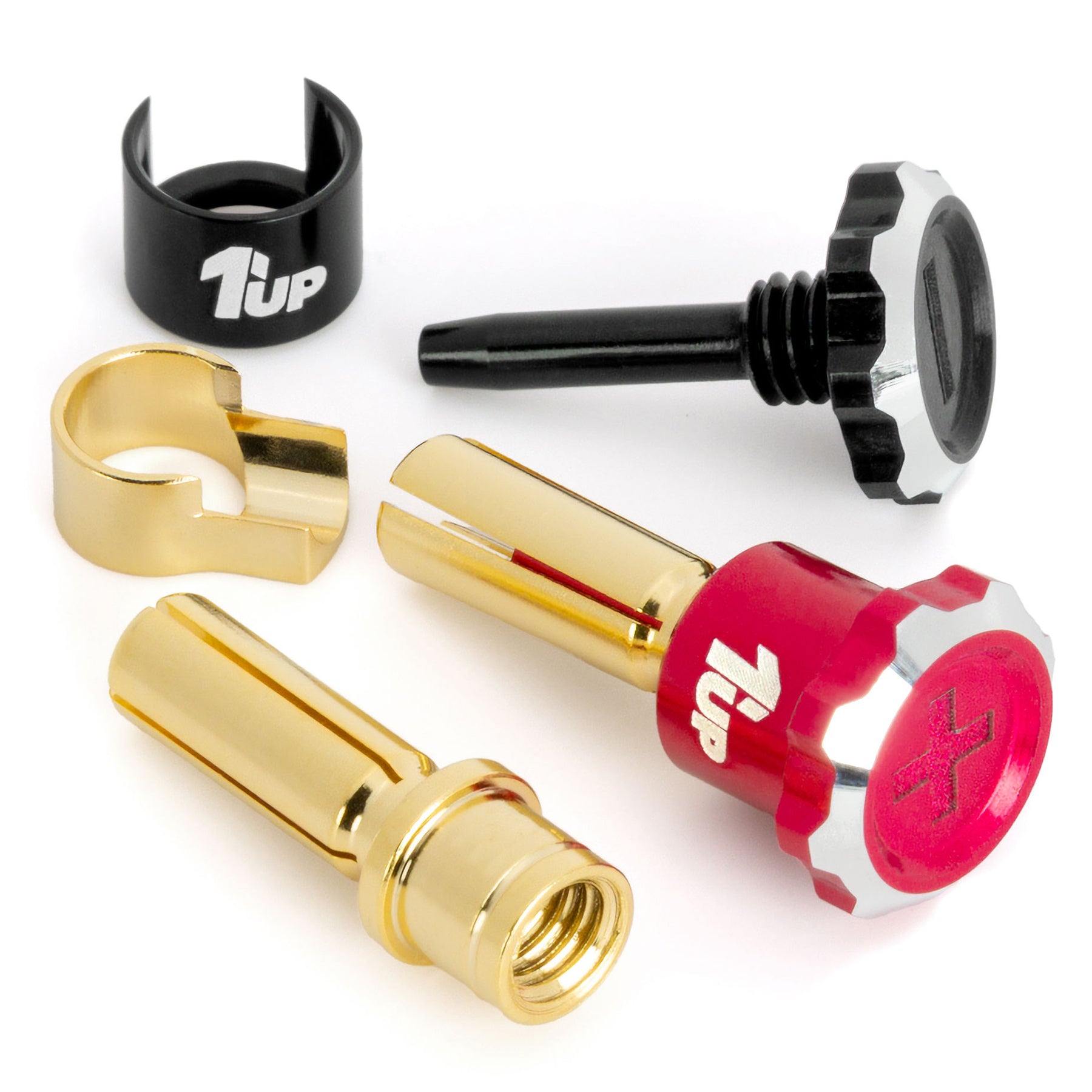 1up Racing Lockdown Adjustable Bullet Plugs - PRE-ORDER - Early-Mid March Arrival