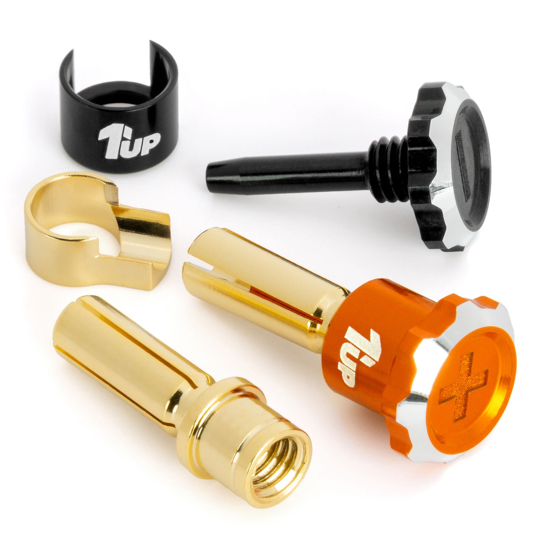 1up Racing Lockdown Adjustable Bullet Plugs - PRE-ORDER - Early-Mid March Arrival