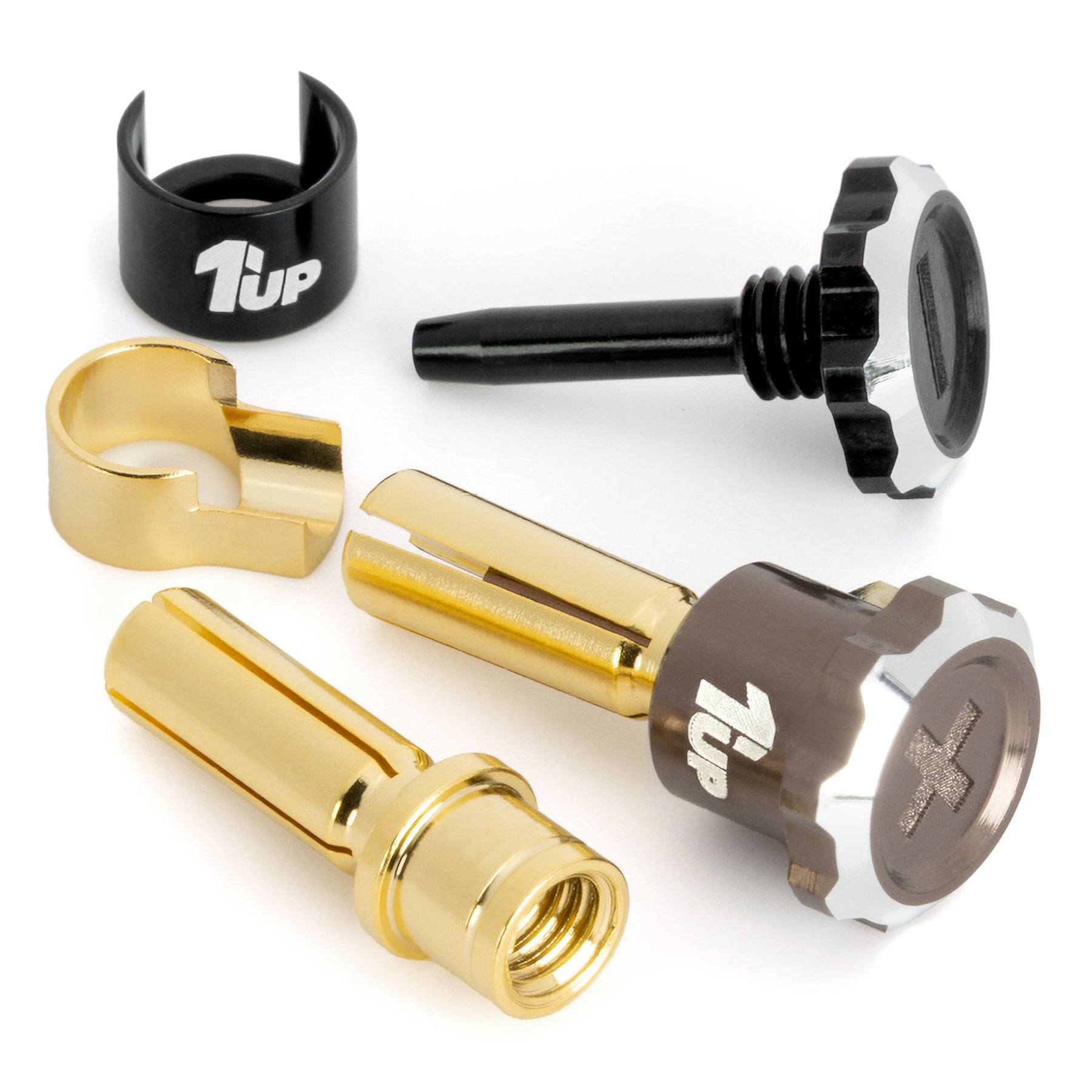 1up Racing Lockdown Adjustable Bullet Plugs - PRE-ORDER - Early-Mid March Arrival