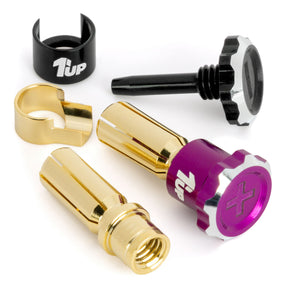 1up Racing Lockdown Adjustable Bullet Plugs - PRE-ORDER - Early-Mid March Arrival