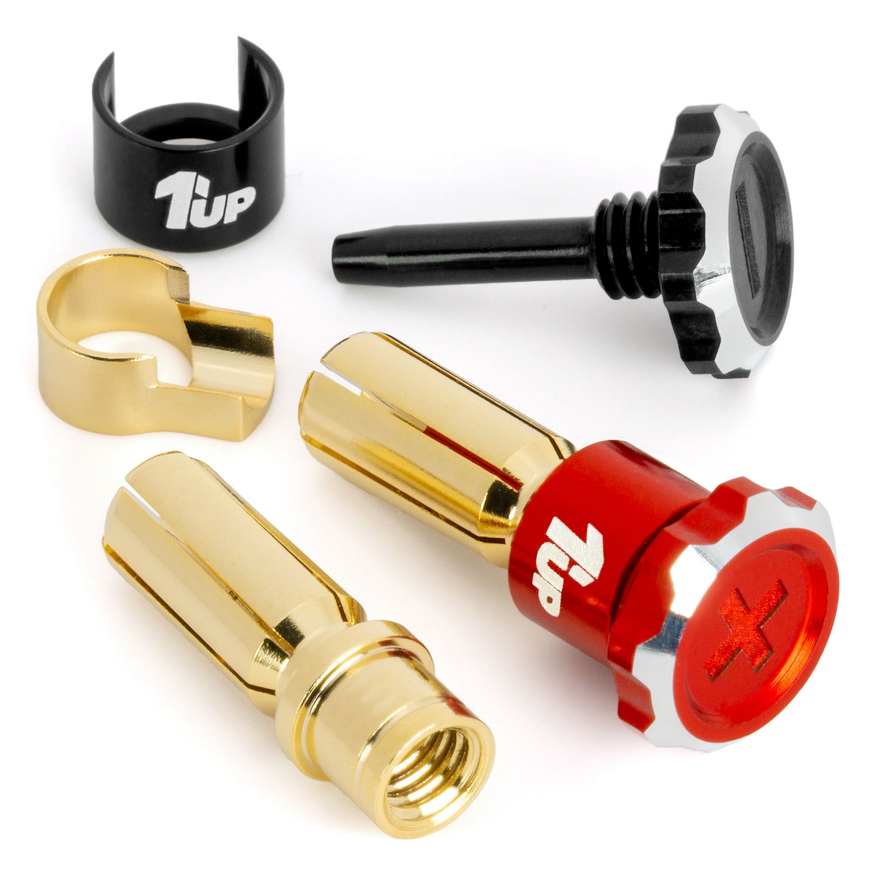 1up Racing Lockdown Adjustable Bullet Plugs - PRE-ORDER - Early-Mid March Arrival