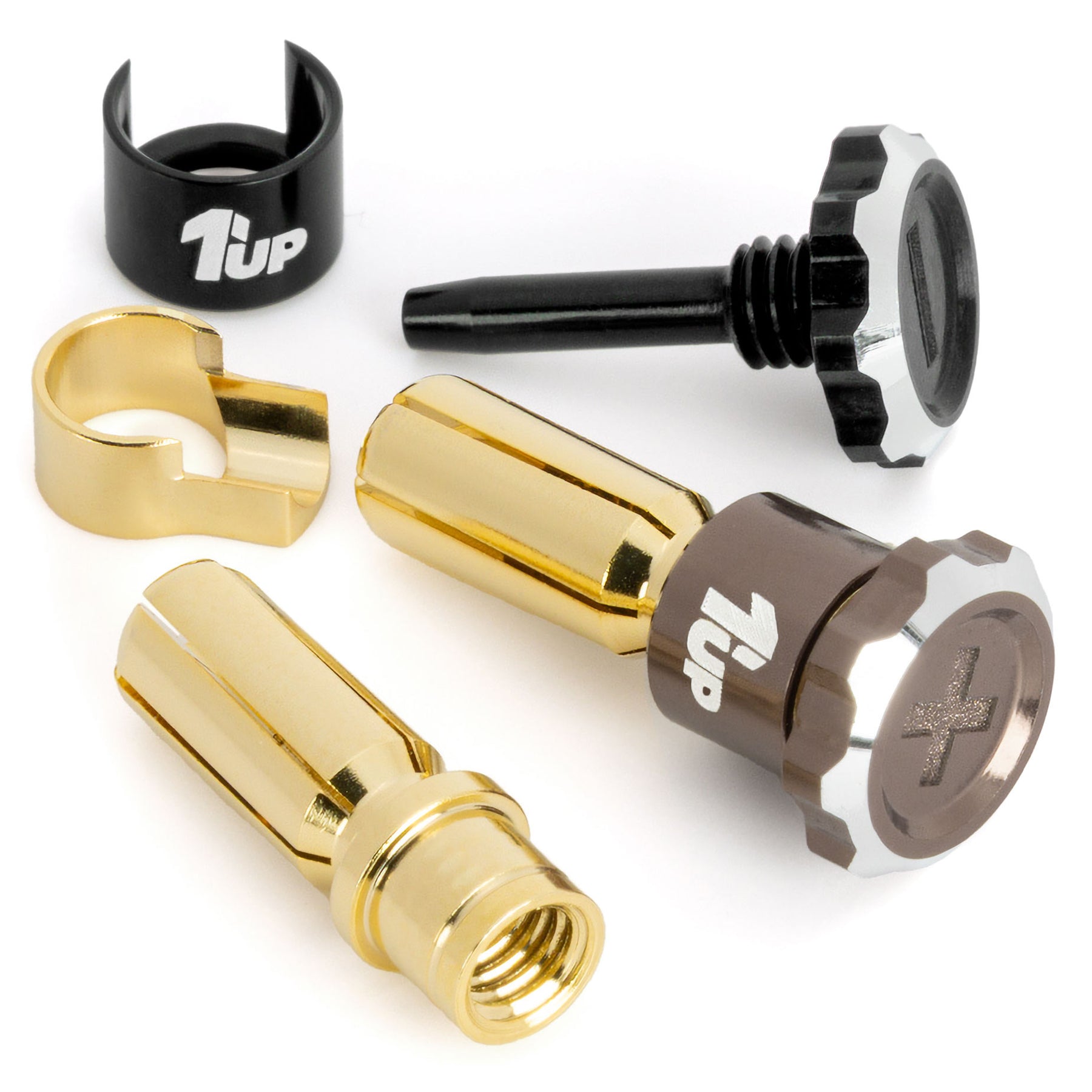 1up Racing Lockdown Adjustable Bullet Plugs - PRE-ORDER - Early-Mid March Arrival