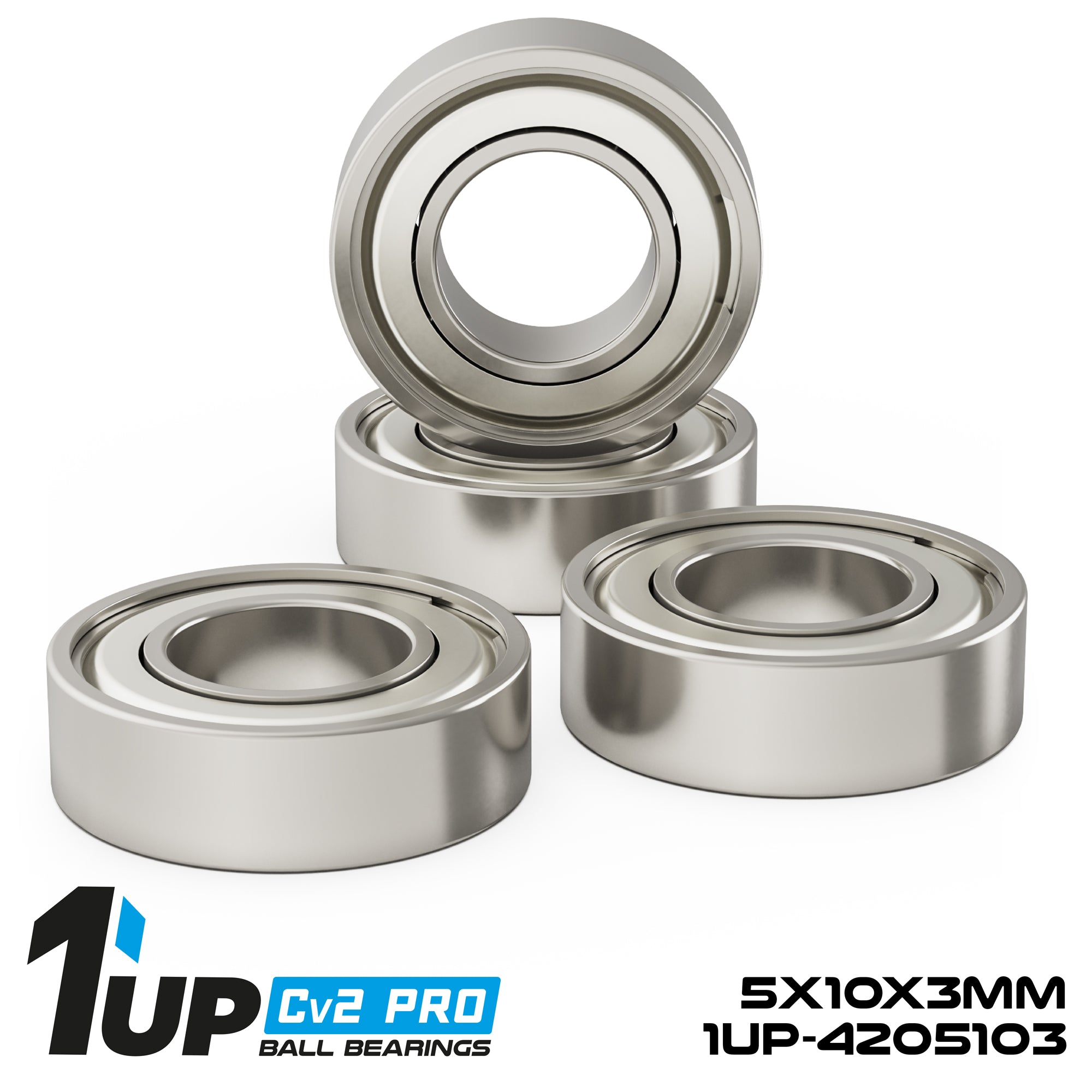 1up Racing Cv2 Pro Chrome-Steel Ball Bearings