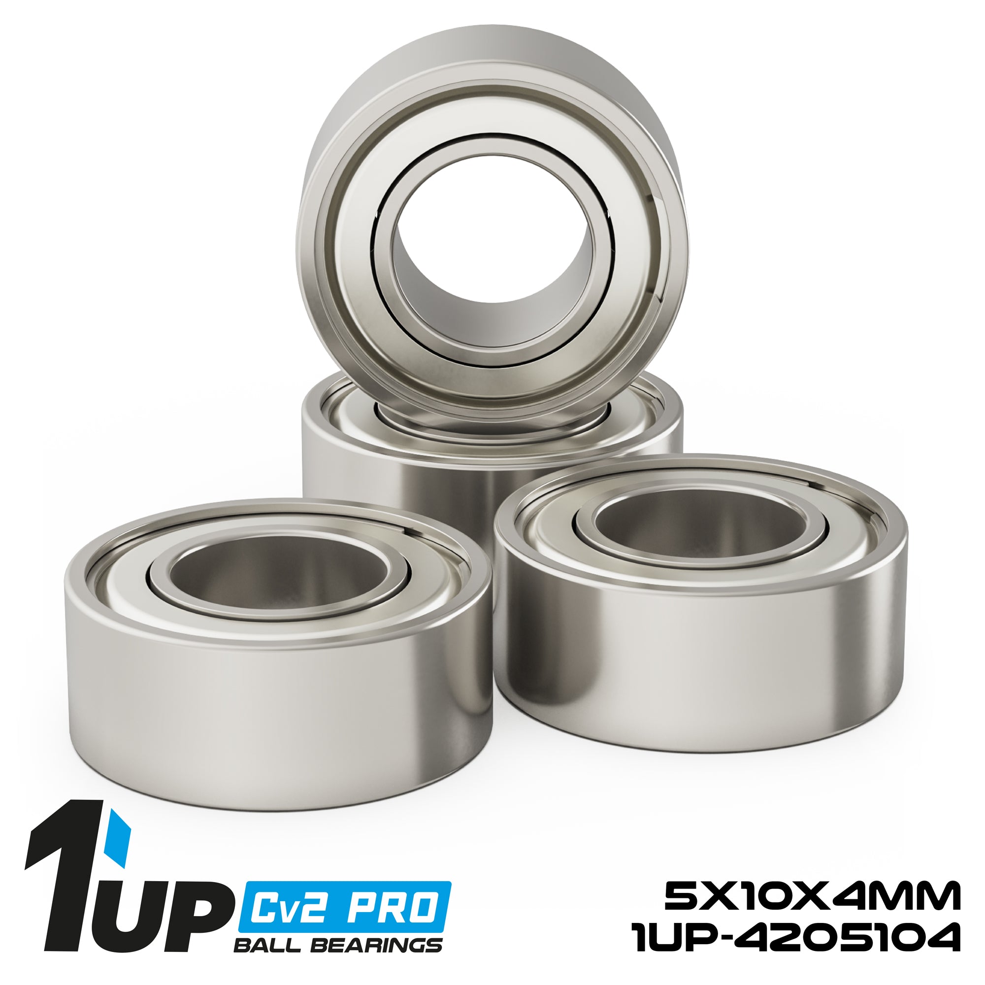 1up Racing Cv2 Pro Chrome-Steel Ball Bearings