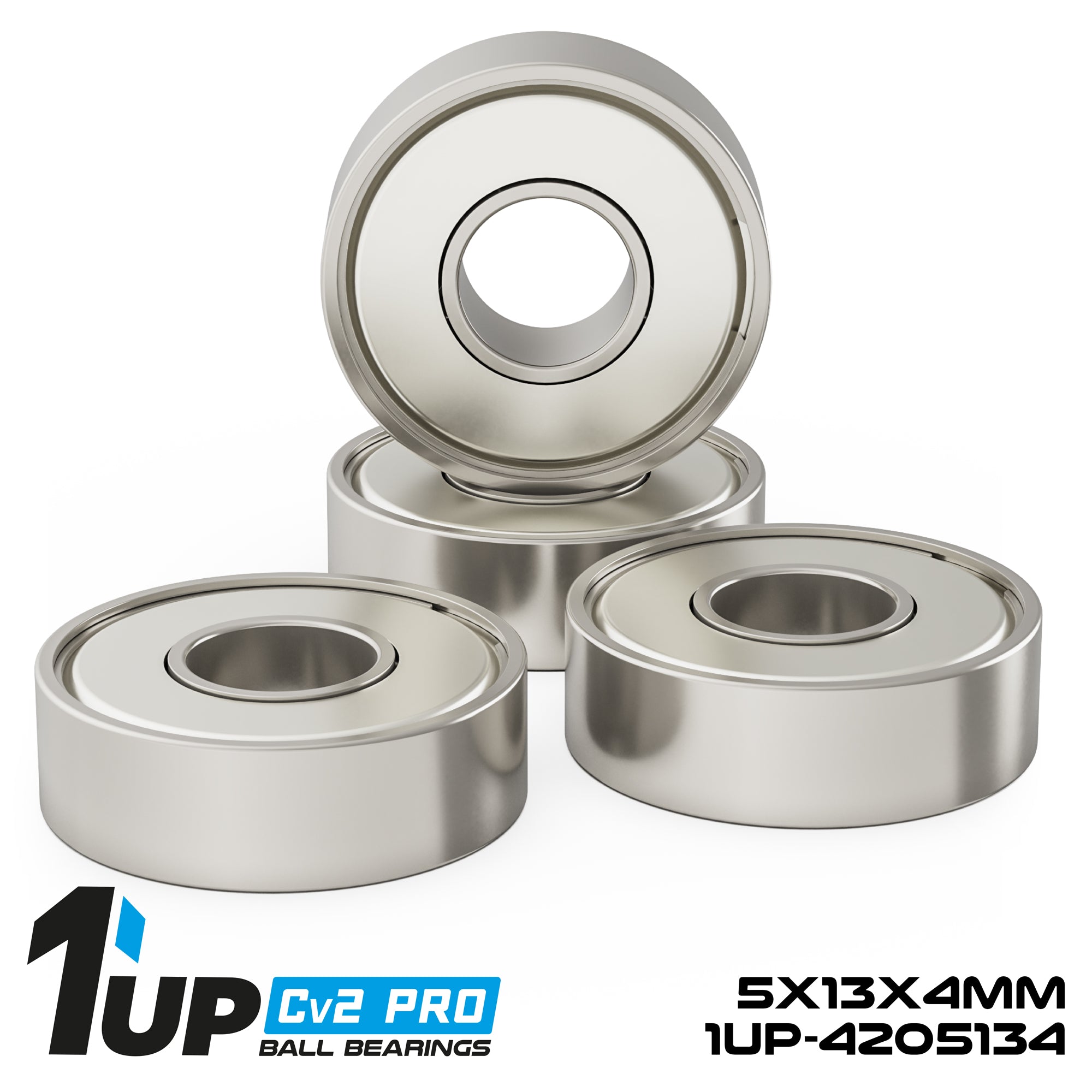 1up Racing Cv2 Pro Chrome-Steel Ball Bearings