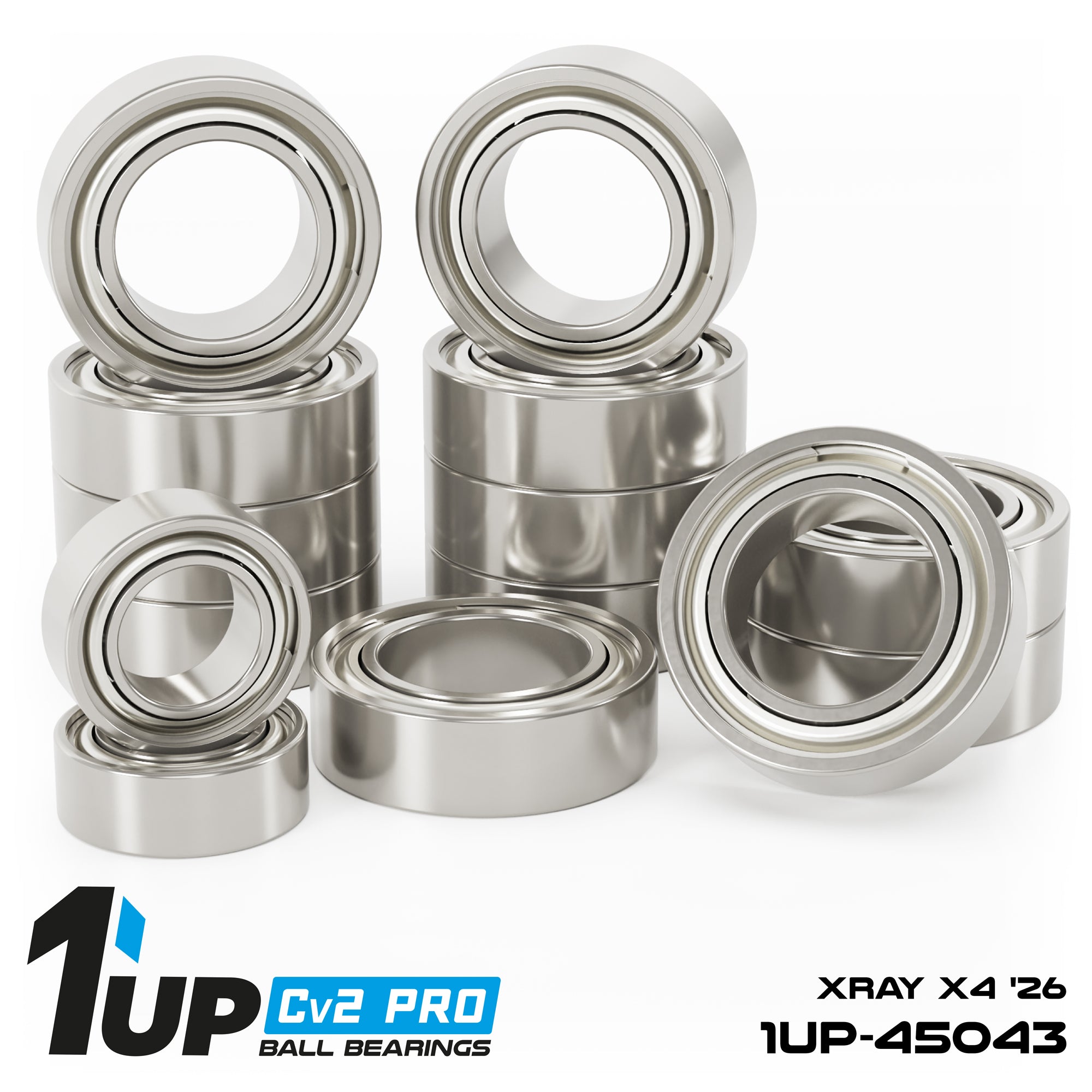 1up Racing Cv2 Pro Ball Bearing Set - XRAY X4 '26