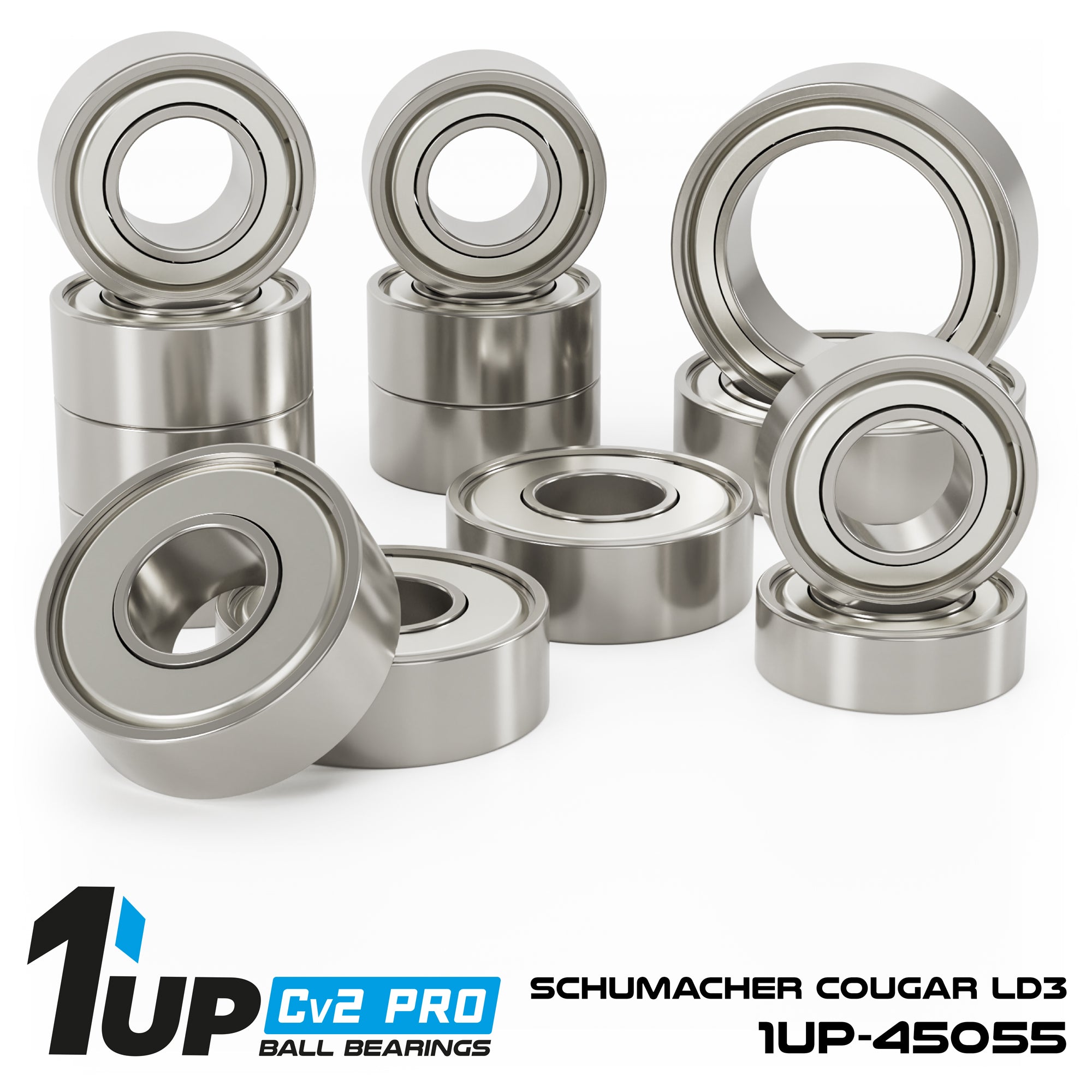 1up Racing Cv2 Pro Ball Bearing Set - Schumacher Cougar LD3