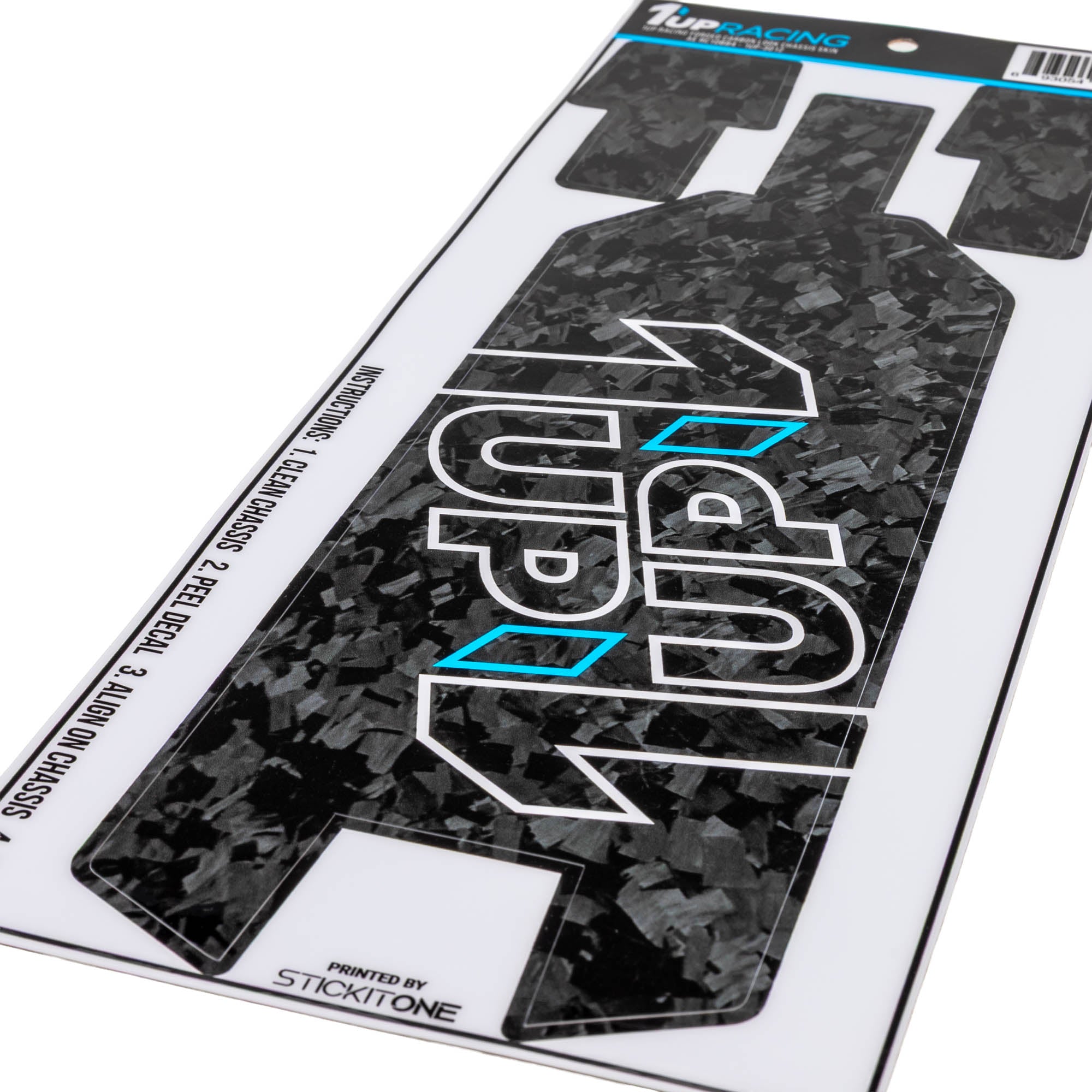 1up Racing Forged Carbon Look Chassis Skin - AE RC10B84