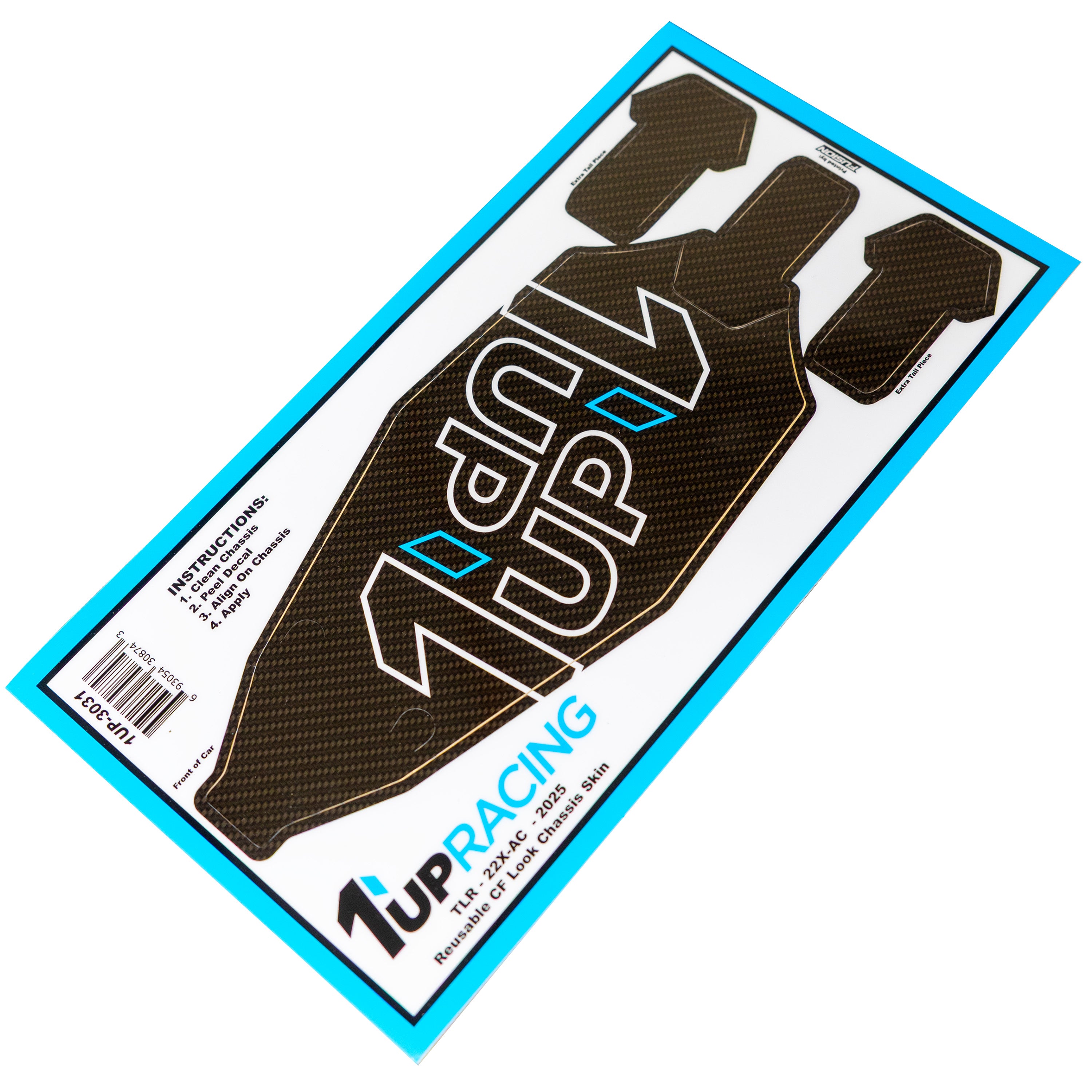 1up Racing CF Look Chassis Skin - Losi 22X