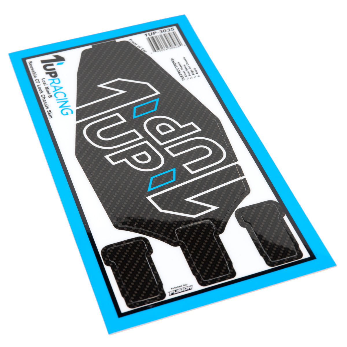 1up Racing CF Look Chassis Skin - Losi Mini-B