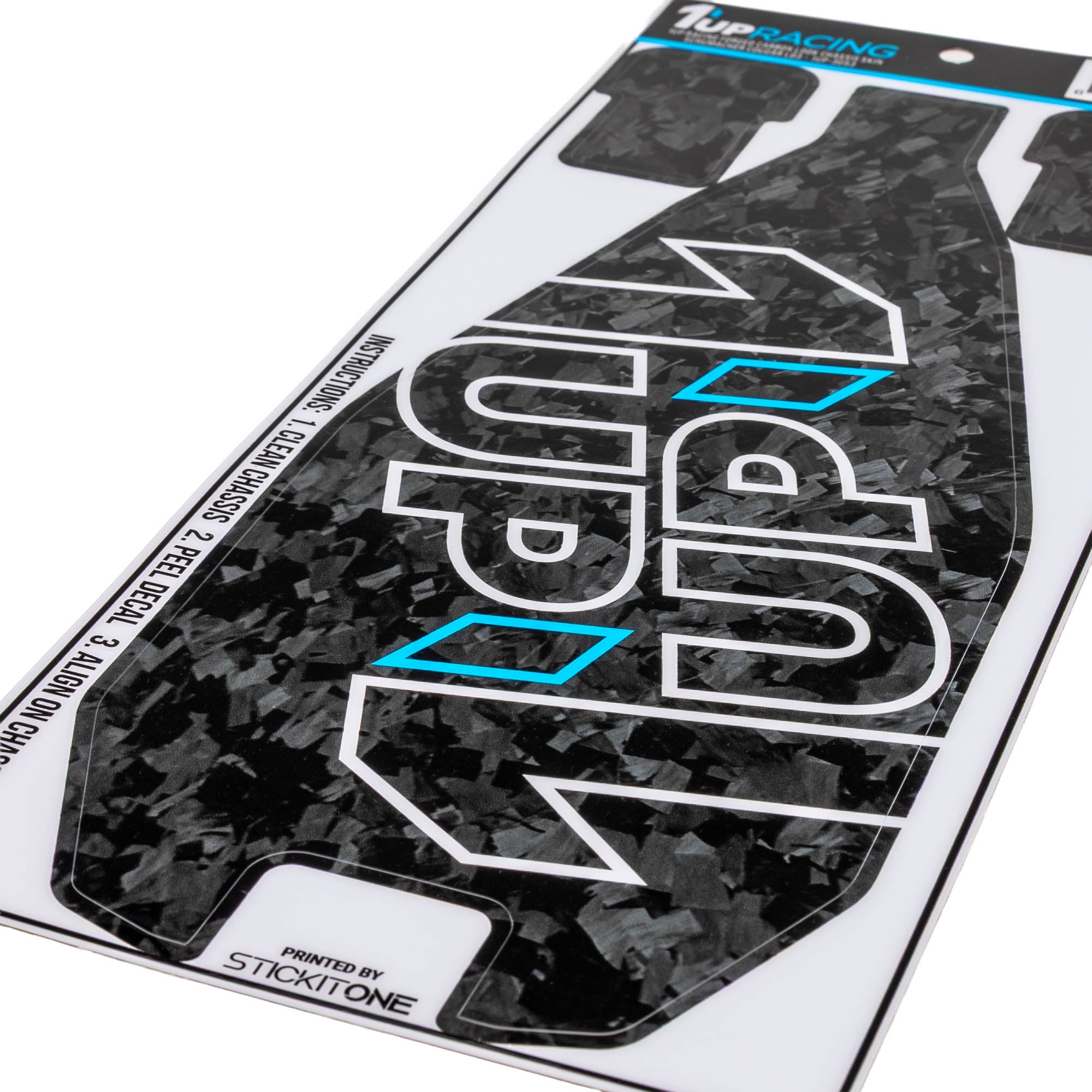 1up Racing Forged Carbon Look Chassis Skin - Schumacher Cougar LD3