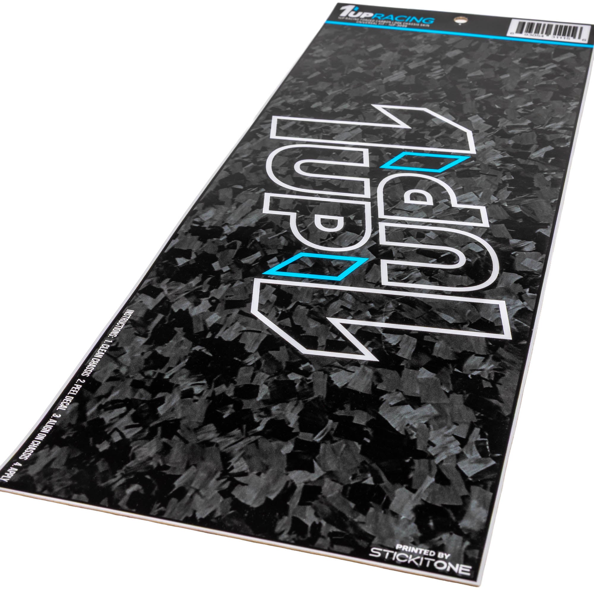 1up Racing Forged Carbon Look Chassis Skin - Universal Fit