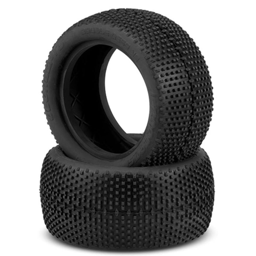 JConcepts Double Dee's V2 2.2" Rear Buggy Tires (2) (Green)