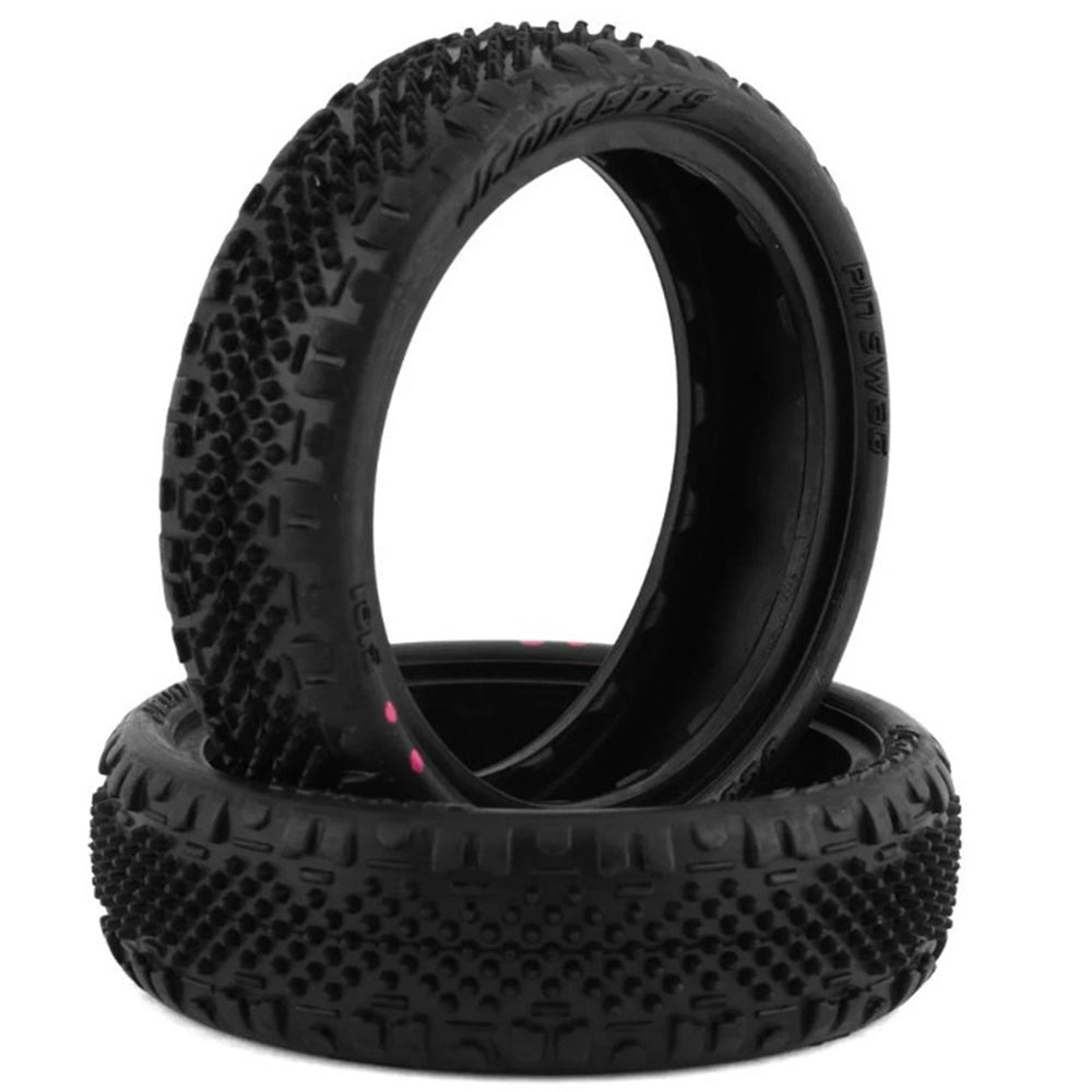 JConcepts Pin Swag Slim 2.2" 2WD Front Buggy Carpet Tires (2) (Pink)