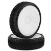 JConcepts Pin Swag Slim 2.2" Pre-Mounted 2WD Front Buggy Carpet Tires (White)