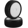 JConcepts Pin Swag 2.2" Pre-Mounted 4WD Front Buggy Carpet Tires (White) (2)