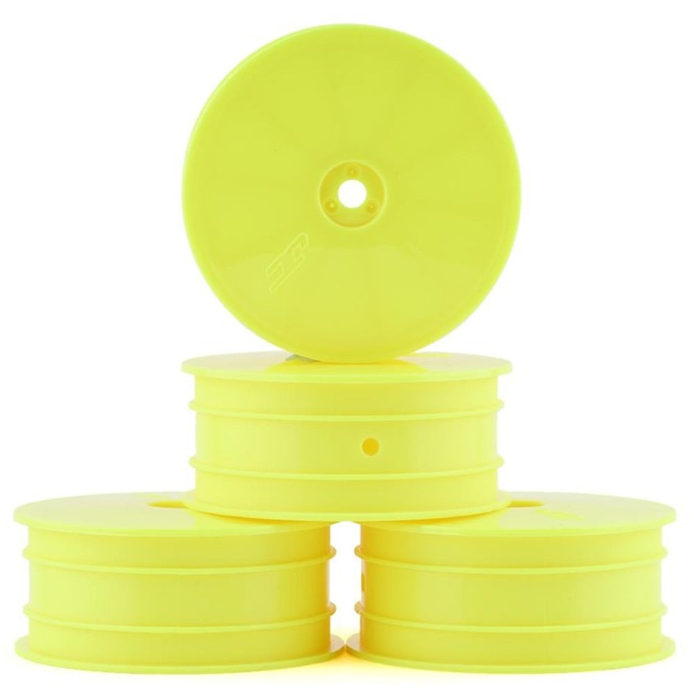 JConcepts Mono 2.2 4WD Front Buggy Wheels (Yellow) (4) (B84)