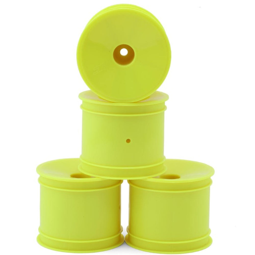 JConcepts 12mm Hex Mono 1/10 Stadium Truck Wheel (4) (T7) (Yellow)