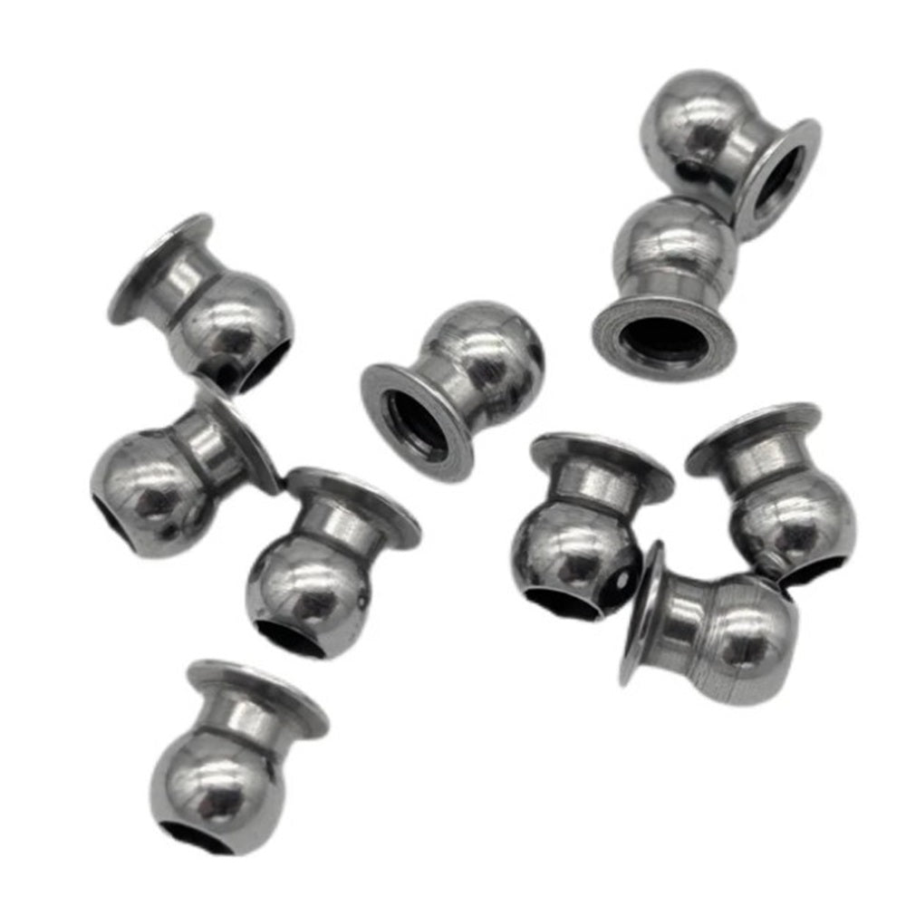 RC MAKER 4.8mm Female Upper Suspension Ball Polished (10)