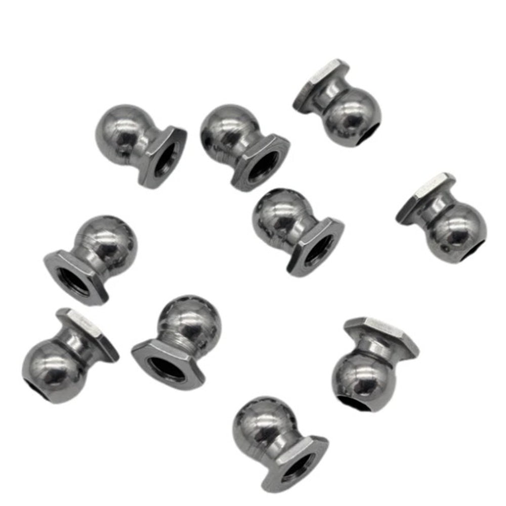 RC MAKER 5.0mm Female Lower Suspension Ball Polished (10)