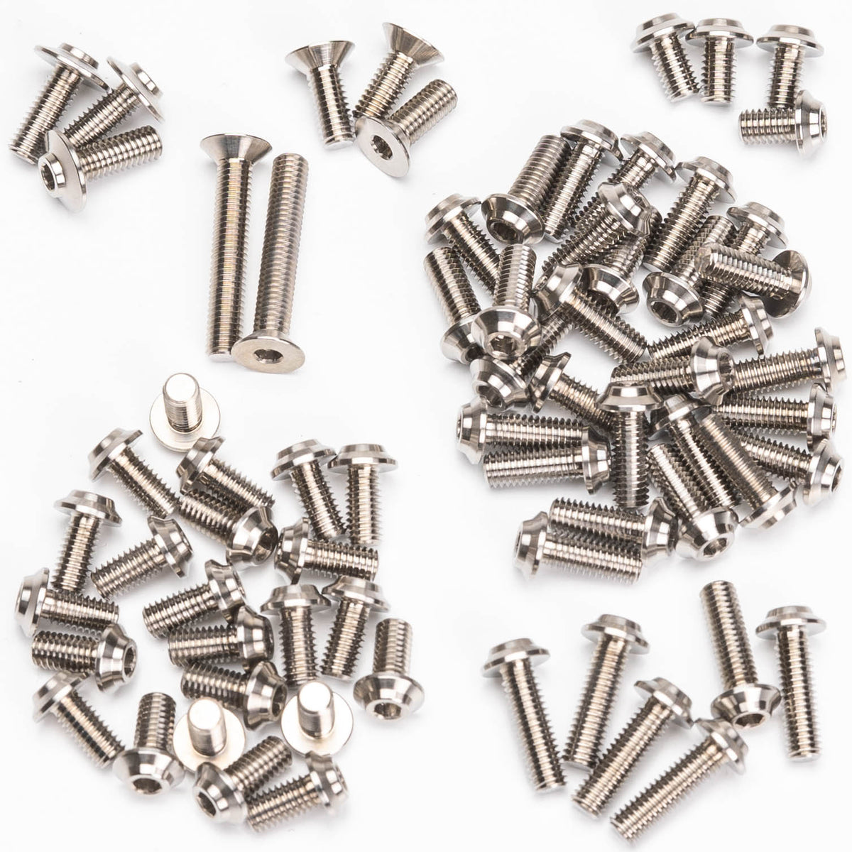 1up Racing Pro Duty Titanium Upper Screw Set - Tamiya TRF 421