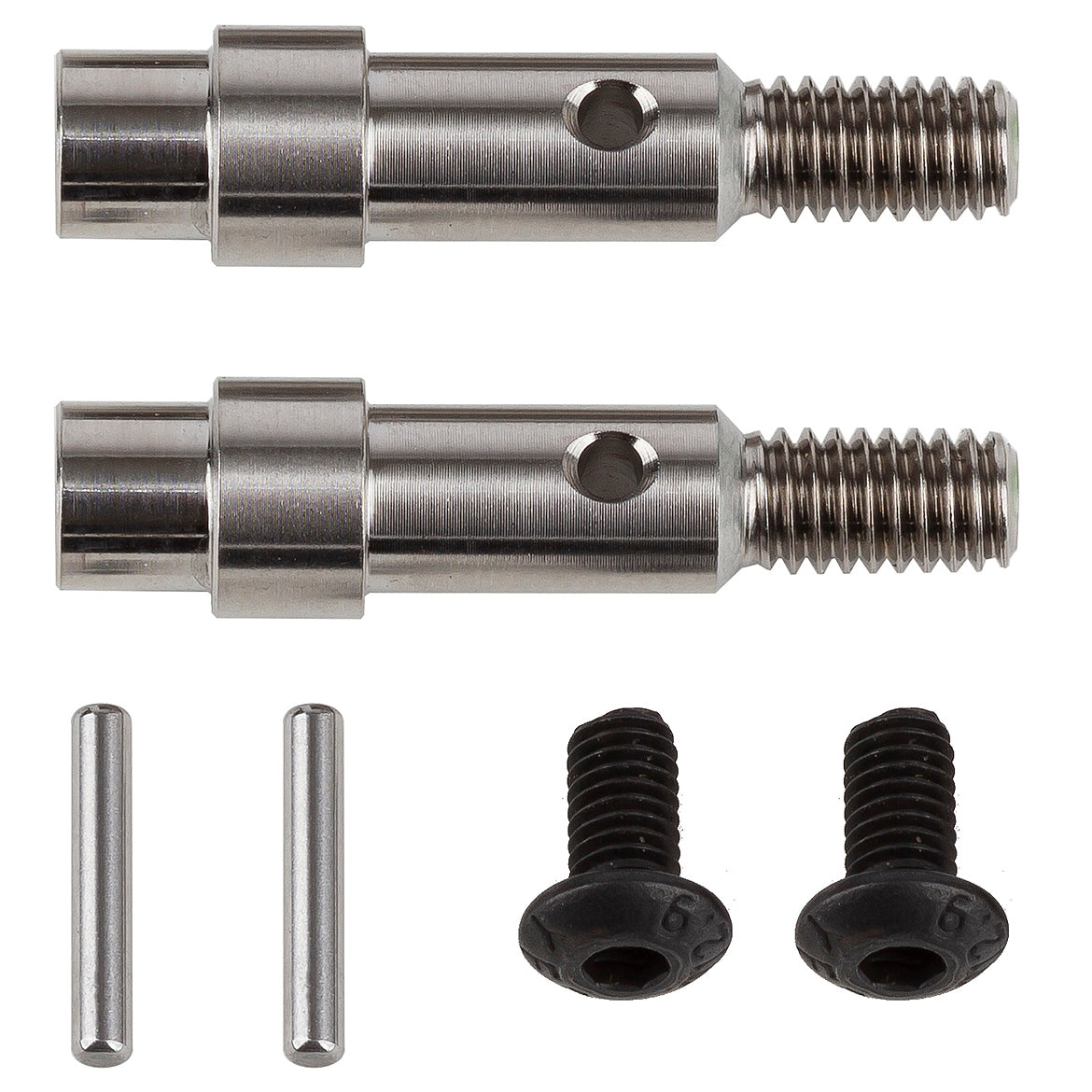FT B6.4 Titanium Hex Adapter Front Axles