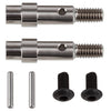 FT B6.4 Titanium Hex Adapter Front Axles