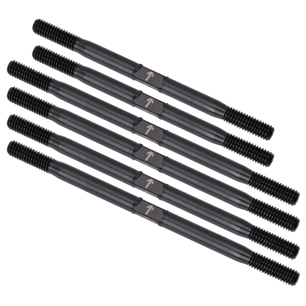 1up Racing Pro Duty Titanium Turnbuckle Set - Black Nitride - AE T7 & SC7