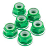 1up Racing 7075 Aluminum Flanged Locknuts - Shine Series - M3