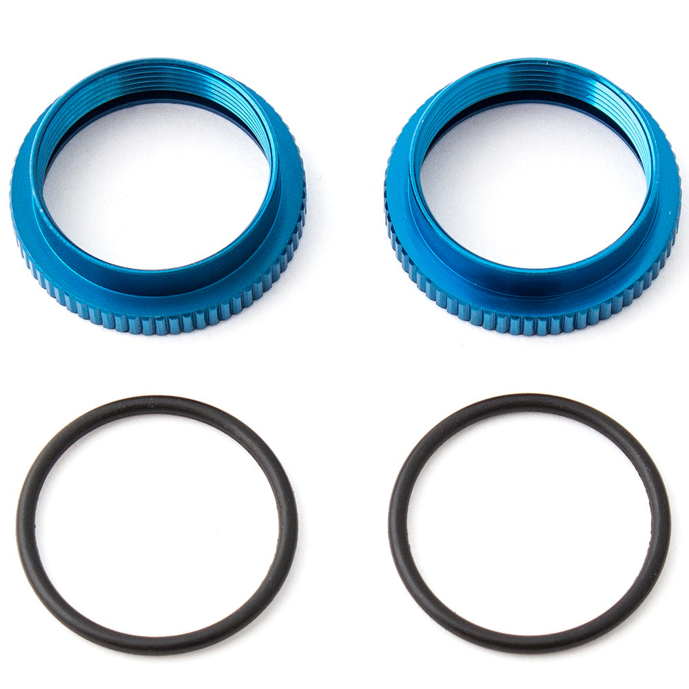 Team Associated 16mm Shock Collar, blue