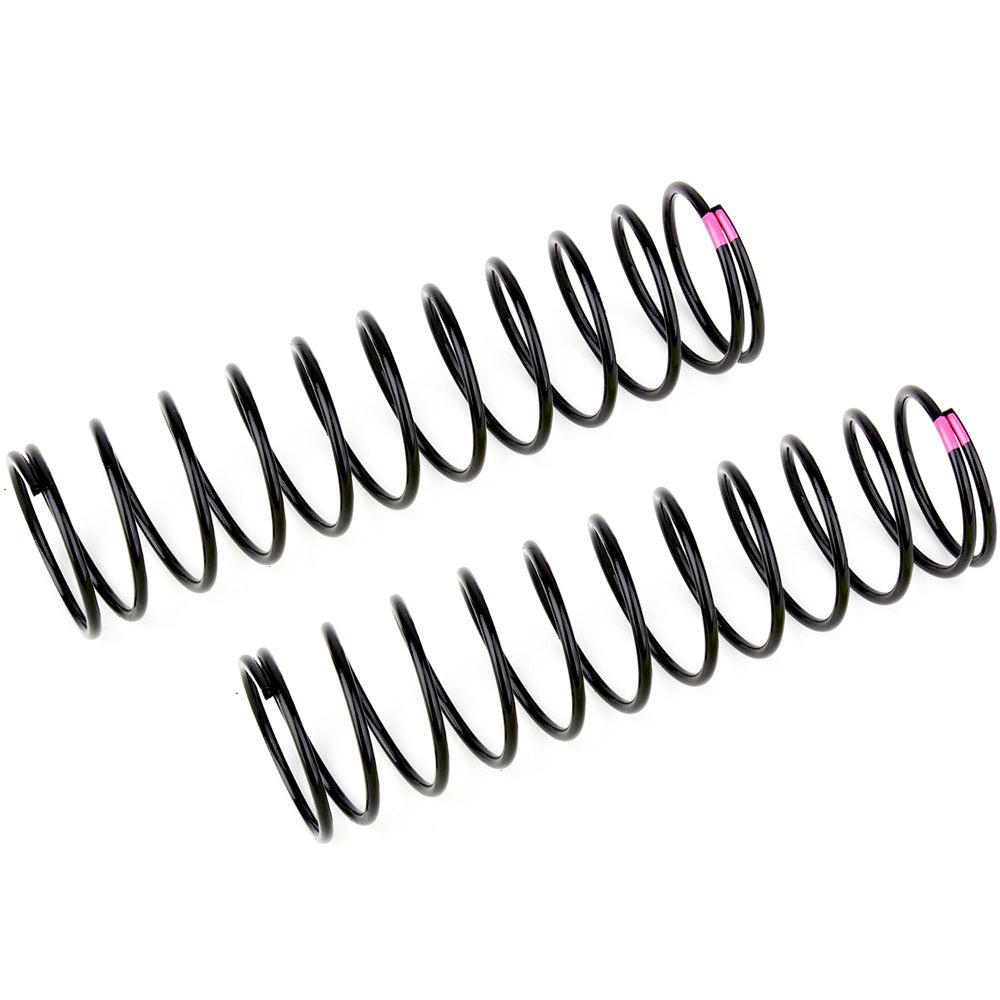 Team Associated Rear Springs V2, pink, 3.7 lb/in, L86, 12.00T, 1.6D