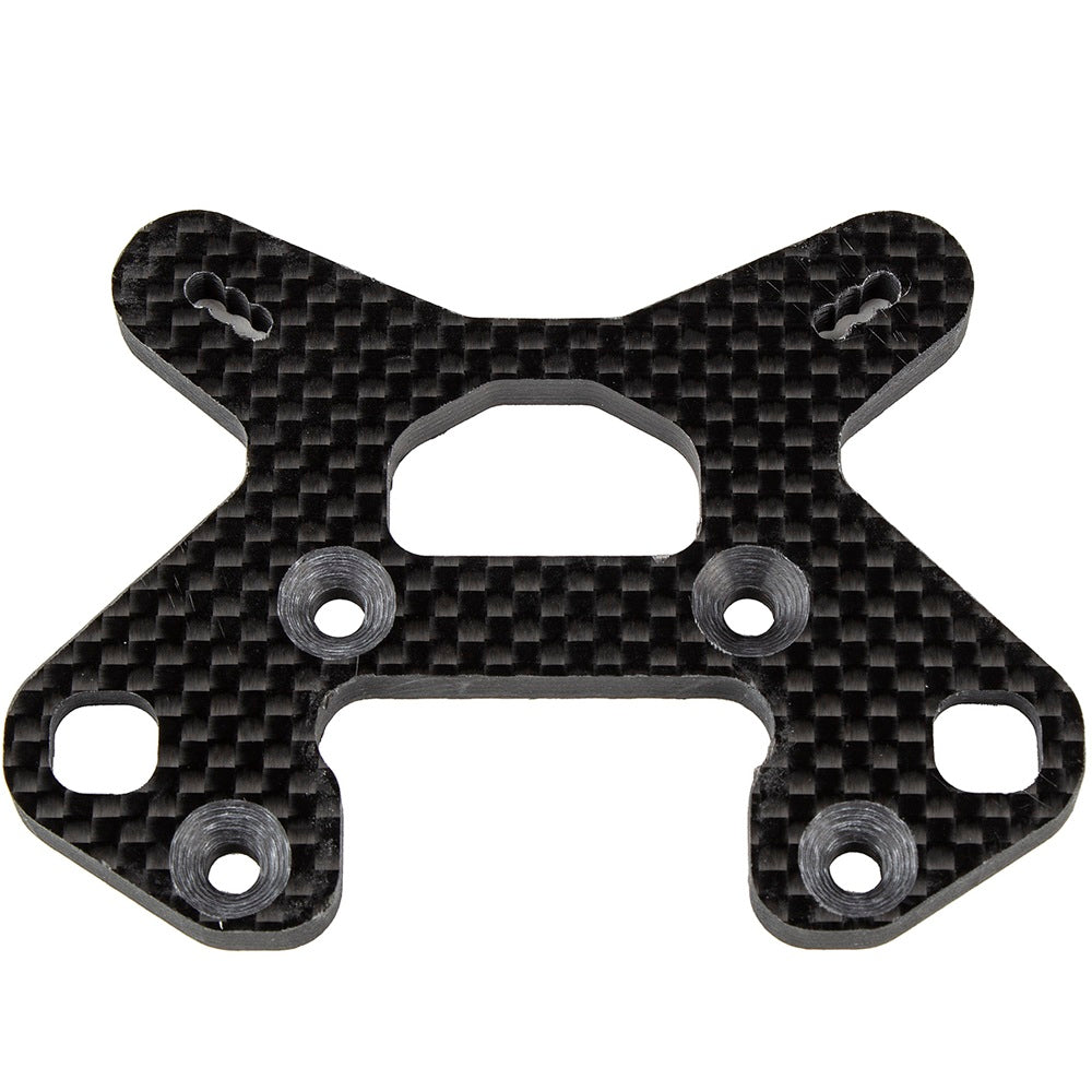 Team Associated RC8B4.1 Carbon Fiber Front Shock Tower, 8 Deg,