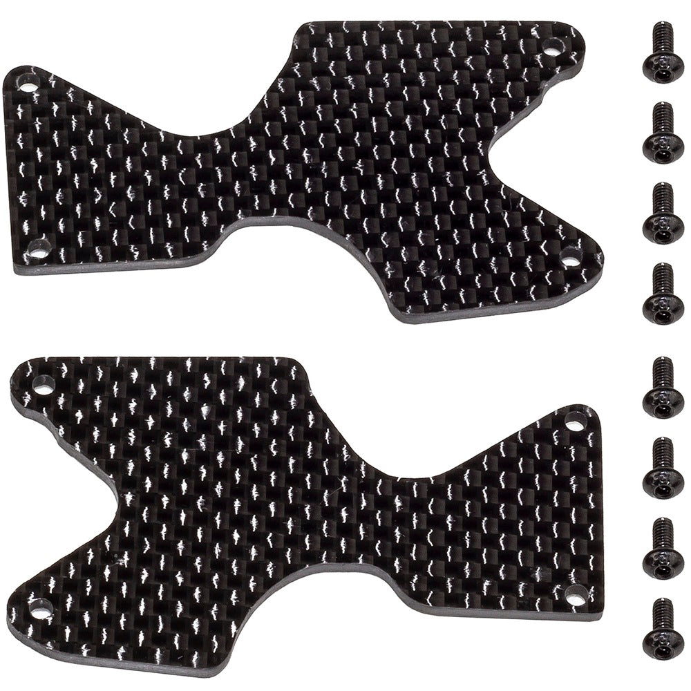 FT RC8B4.1 FT Rear Suspension Arm Inserts, carbon fiber